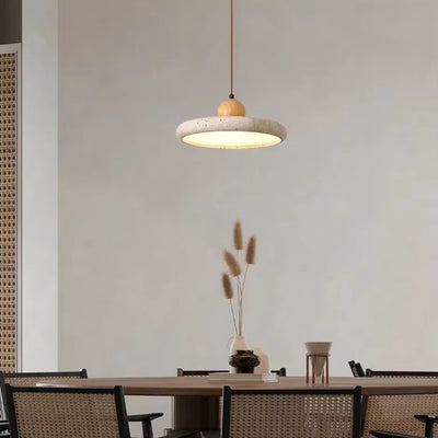Travertin-Hängelampe für Esszimmer & Küche